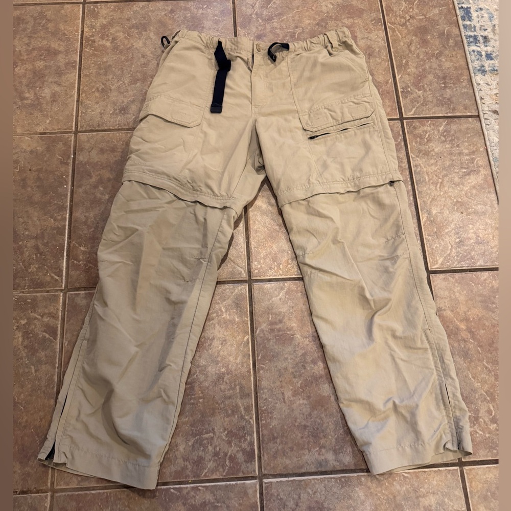 Eddie Bauer Tan Convertible Hiking Cargo Pants